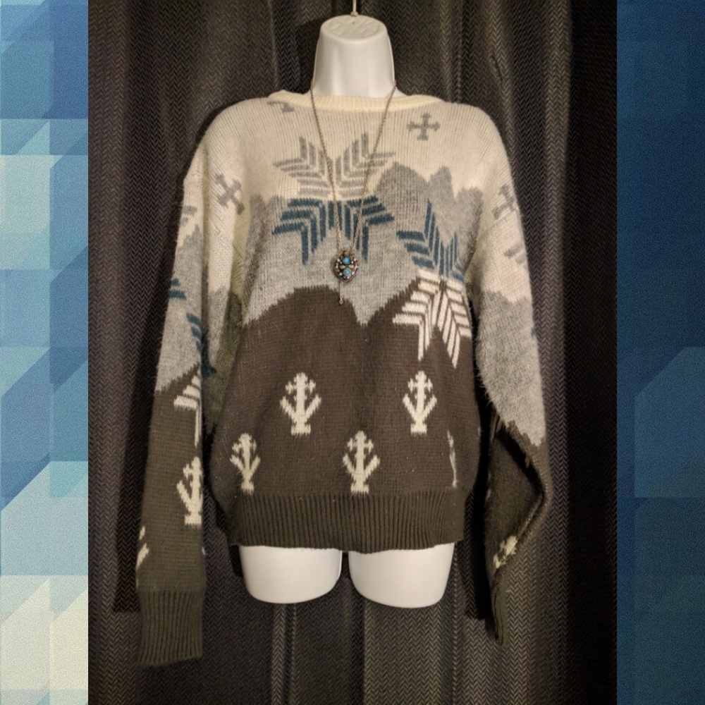 Circuit Vintage Cozy Fuzzy Sweater